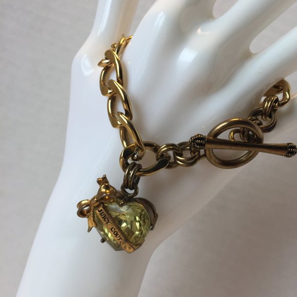 💚🏆💎JUICY COUTURE Gold Charm Bracelet💎🏆💚 - Picture 2 of 4